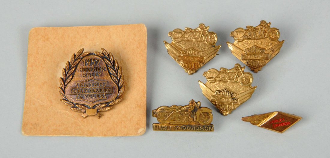 Lot of 6: Hard to Find Harley-Davidson Hat Pins. (1 of 1)