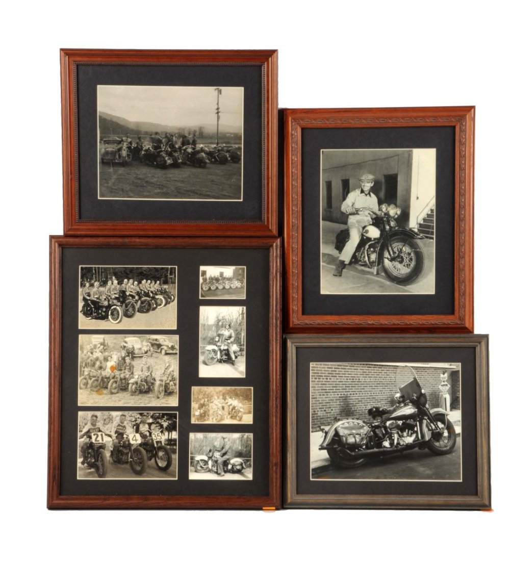 Lot of 4: Vintage Motorcycle Photographs. (1 of 6)