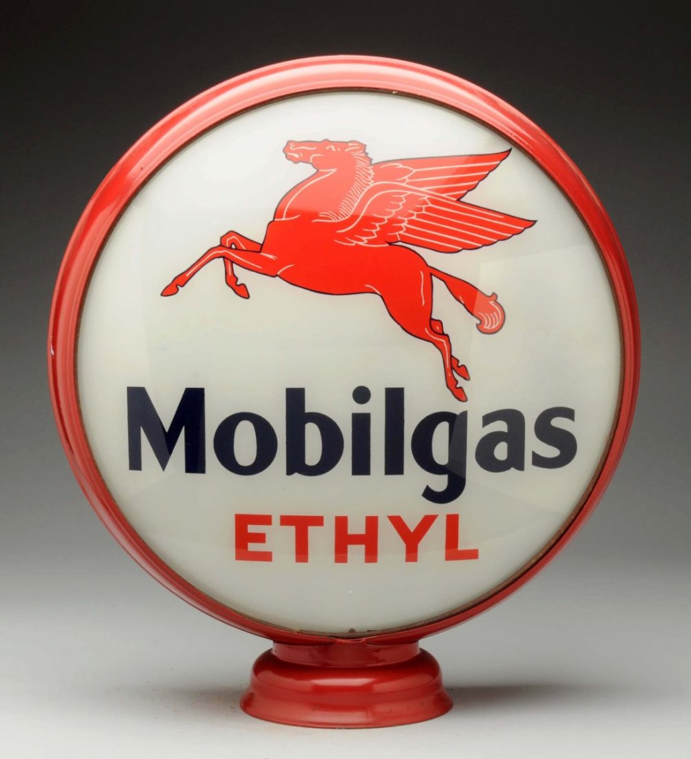 Mobilgas Ethyl with Pegasus 15" Globe Lenses. (1 of 2)