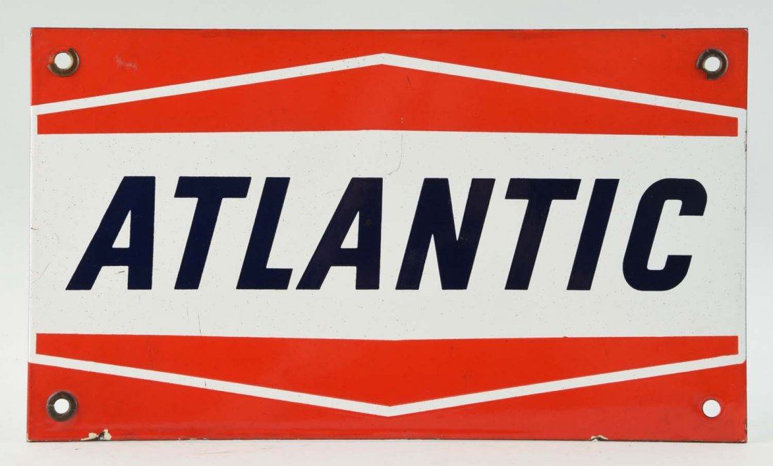 Atlantic (Gas) with Bent Line Logo Sign. (1 of 1)