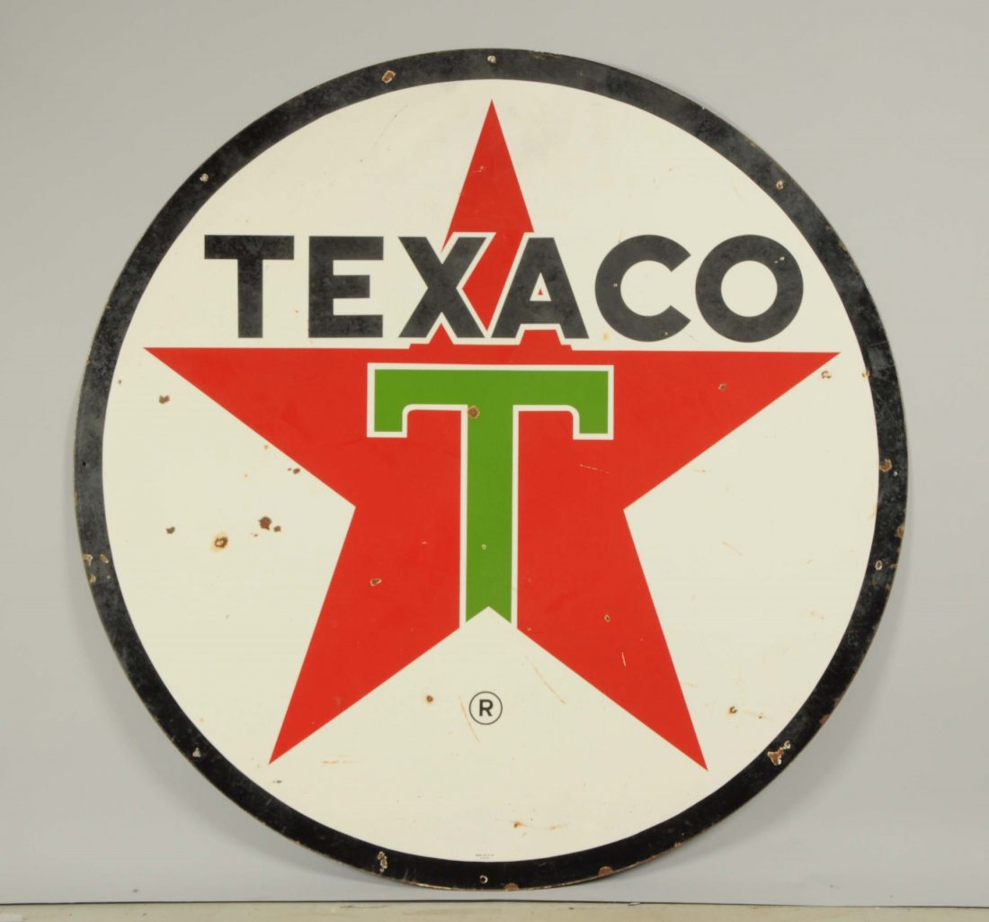Texaco (white-T) Identification Sign. (1 of 2)