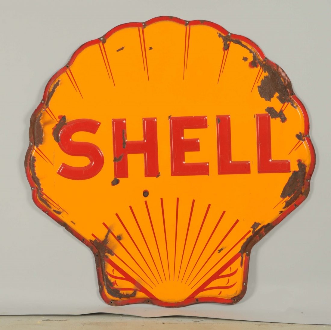 Shell (Gas) DSP Embossed Diecut Sign. (1 of 1)