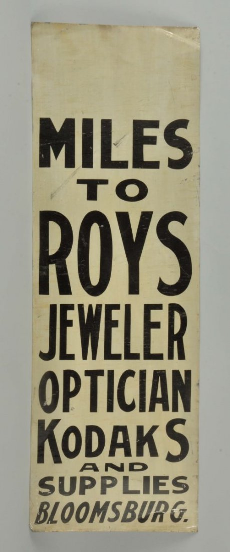 Early Jeweler Kodaks Painted Tin Sign. (1 of 1)