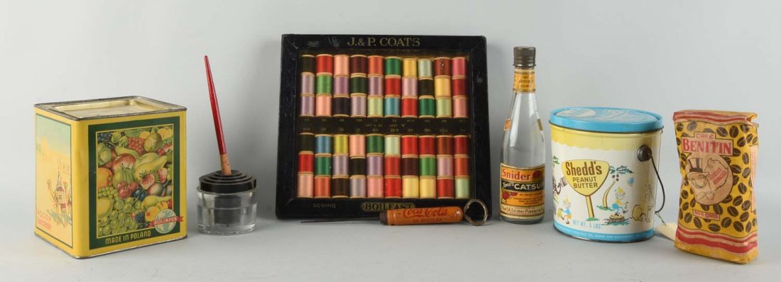 Lot Of 7: Thread Display & Advertising Items. (1 of 1)