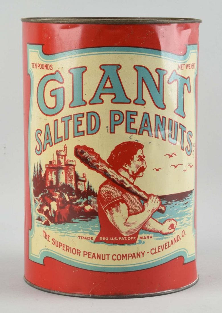 Giant Salted Peanuts 10lb Peanut Canister. (1 of 1)