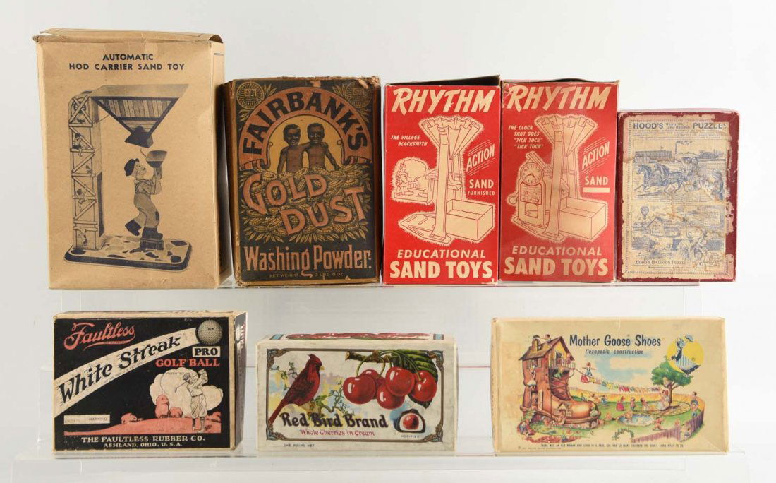 Lot Of 8: Early General Store Advertising Boxes. (1 of 1)