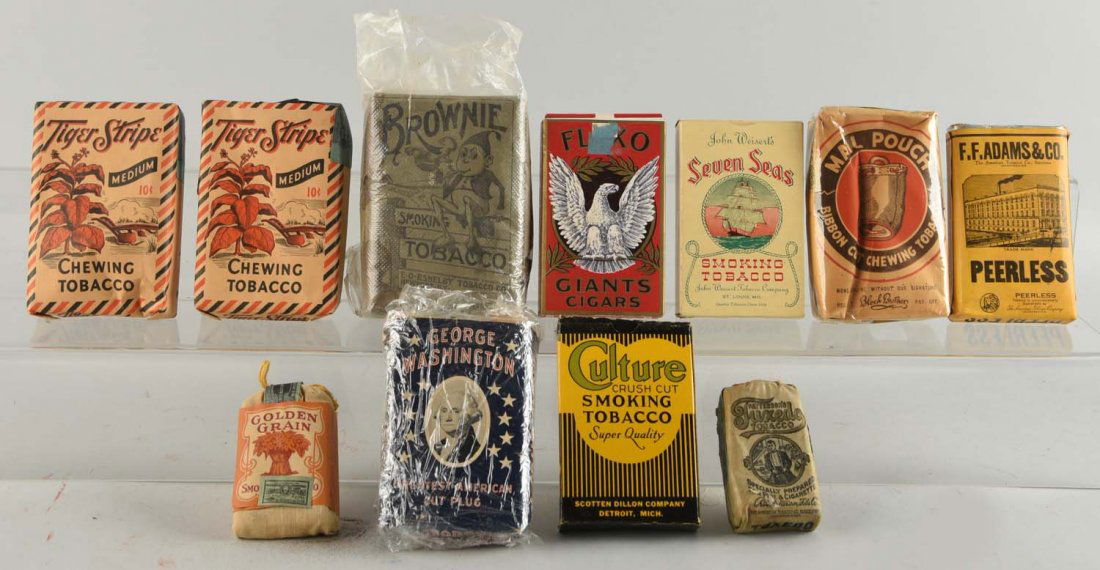 Lot Of 11: Assorted Tobacco Packs. (1 of 1)
