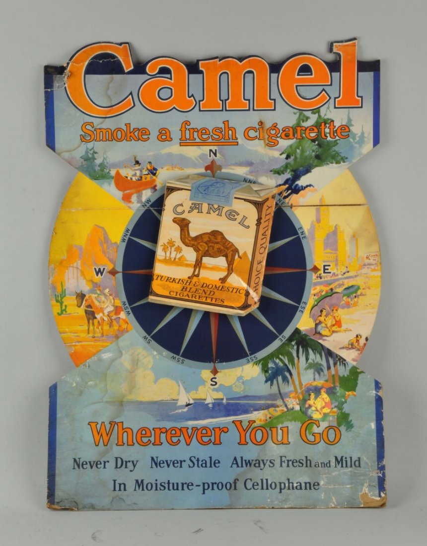 Camel Cigarettes Cardboard Tin. (1 of 1)