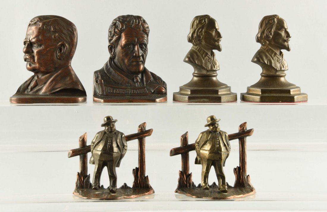 Lot Of 3: Cast Iron Assorted Historical Figures. (1 of 1)