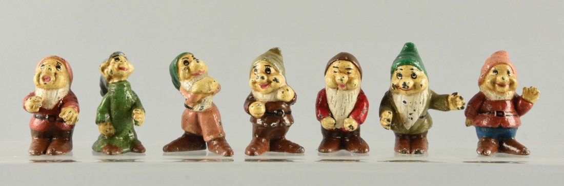 Lot Of 7: Cast Iron Seven Dwarves Figures. (1 of 1)