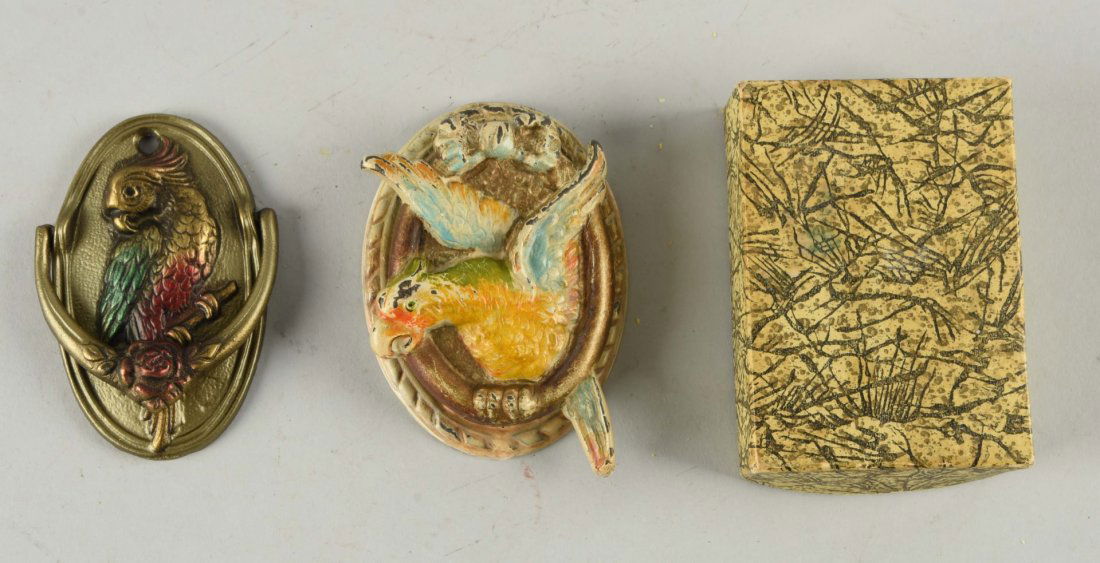 Lot Of 2: Cast Iron Parrot Door Knockers. (1 of 1)