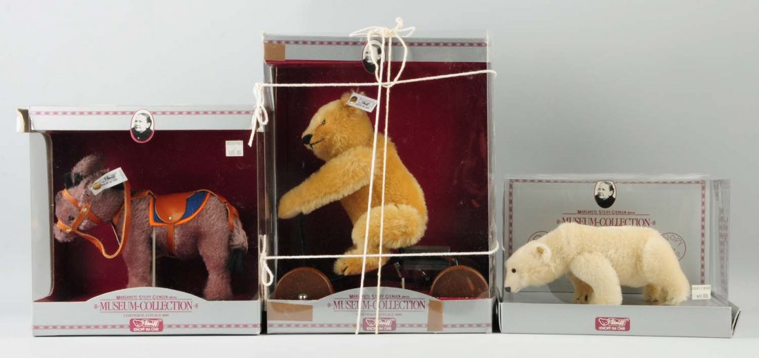 Lot Of 3: Steiff Museum Collection Animals. (1 of 1)