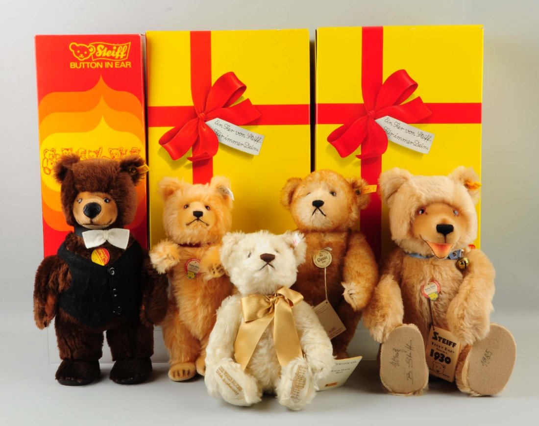 Lot Of 5: Steiff Teddy Bears. (1 of 1)