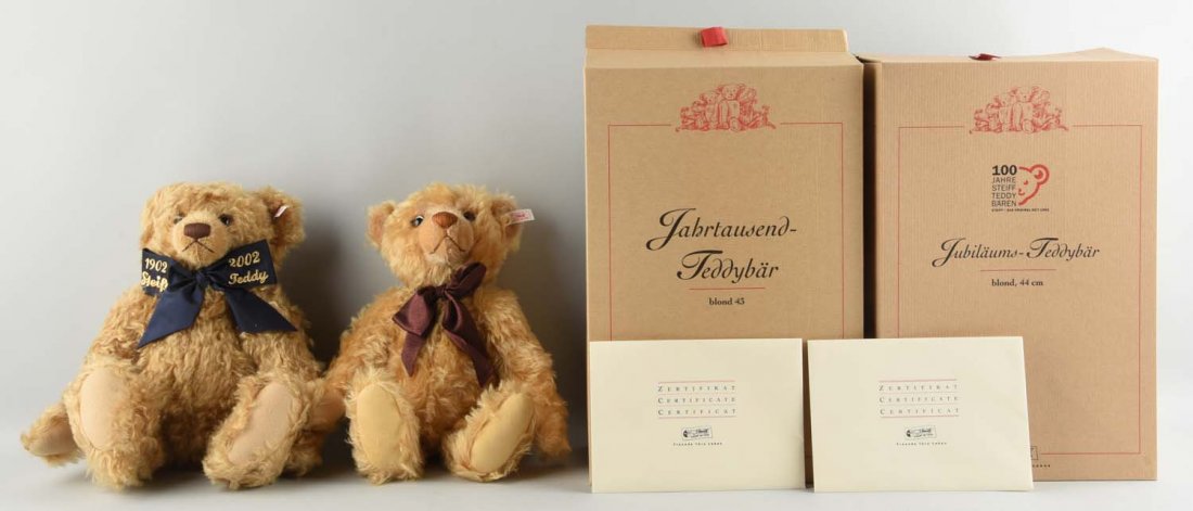 Lot Of 2: Steiff Centenary & Year 2000 Bears. (1 of 1)