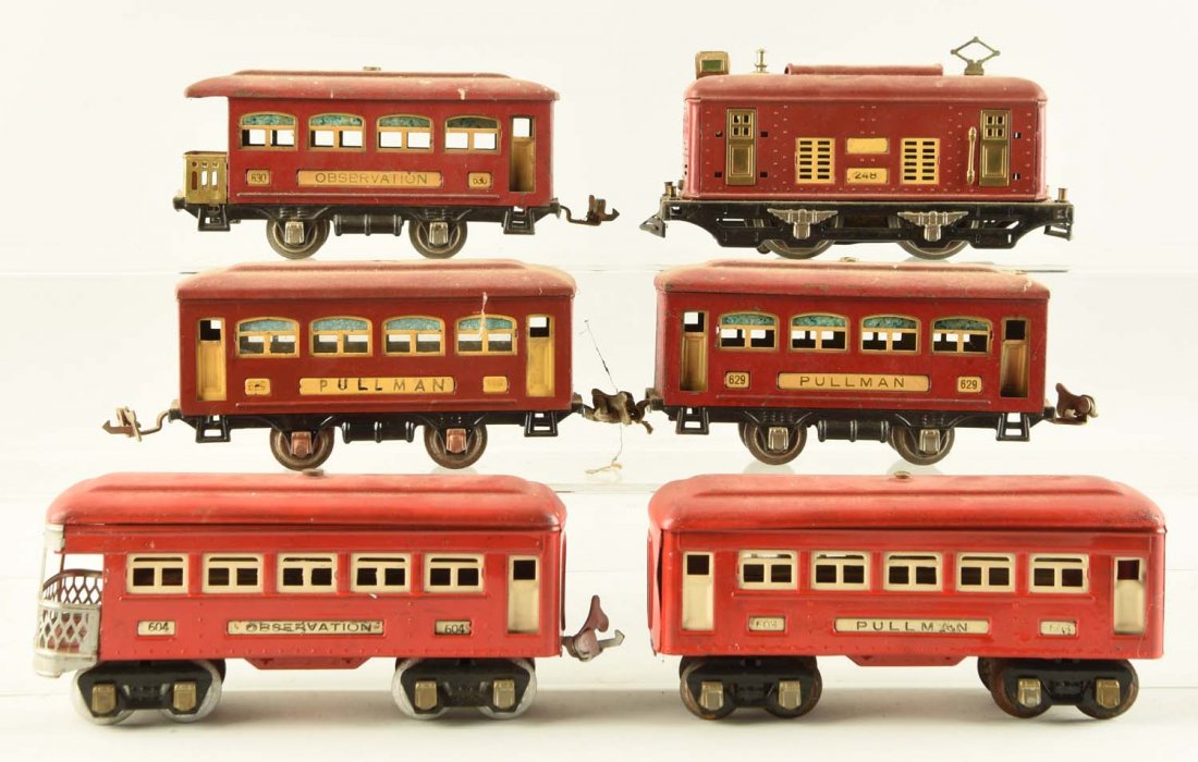 Lot Of 6: Lionel No. 248 & Passenger Cars. (1 of 1)