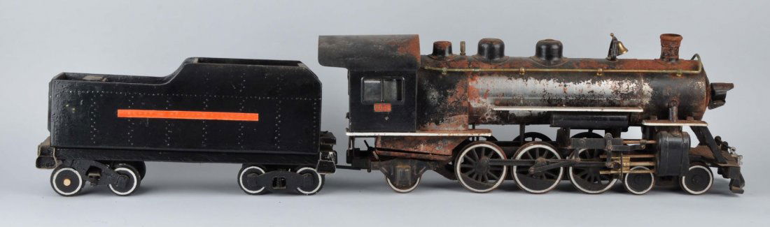 Lot of 2: Buddy L Cast Iron Loco & Wooden Tender. (1 of 1)