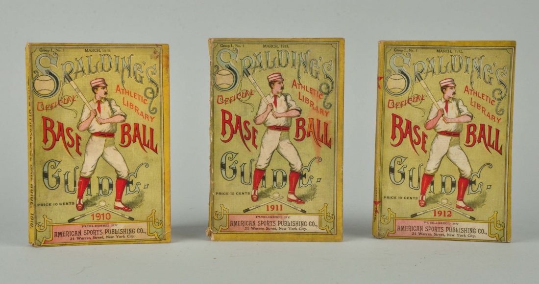 Lot Of 3: Spalding's Baseball Guides. (1 of 1)