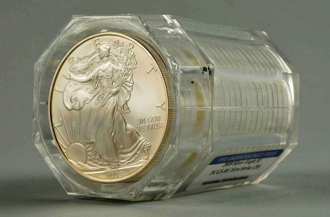 Lot of 20: 2009 American Eagle Silver Dollars. (1 of 6)