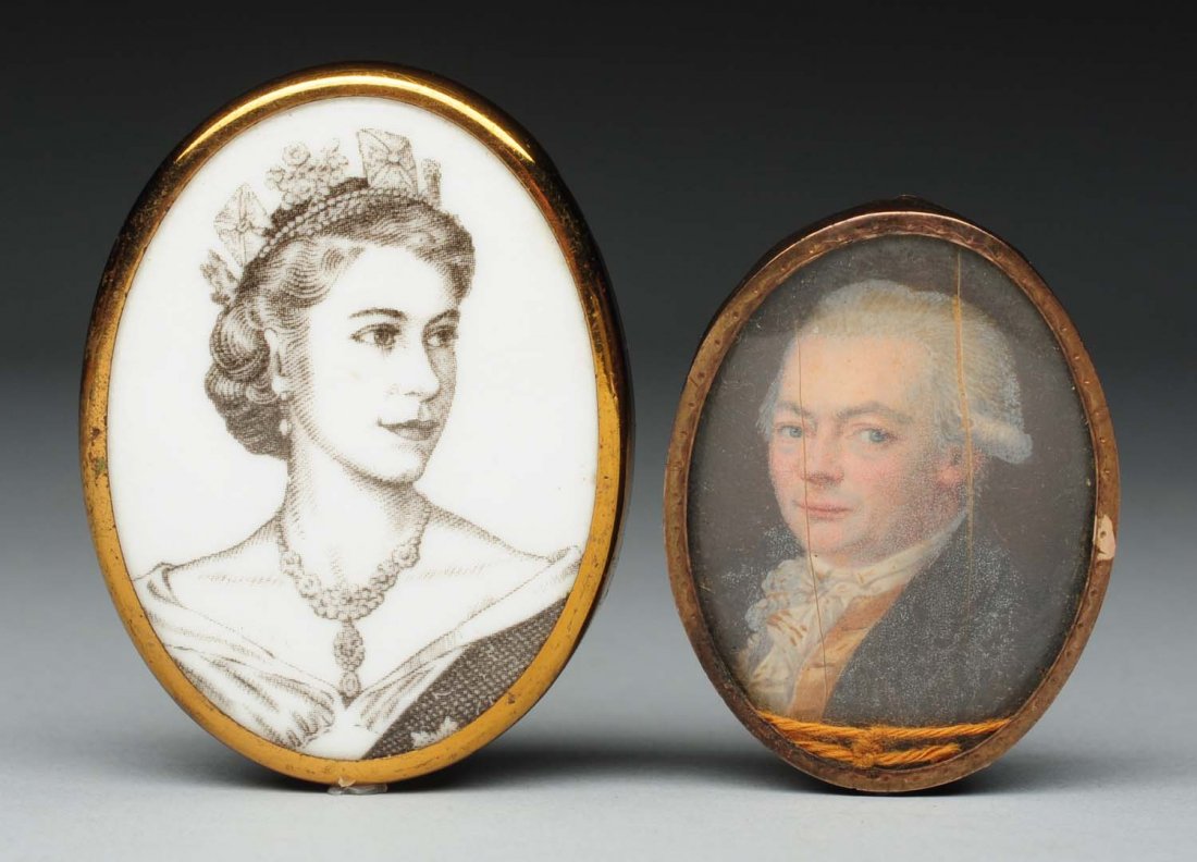 Lot of 2: Miniature Framed Pieces. (1 of 2)