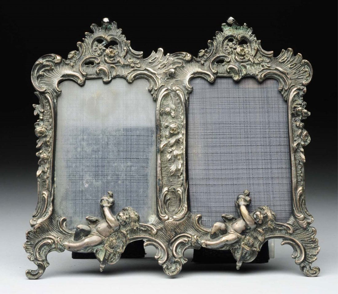 Victorian Silver Dual Picture Frame. (1 of 2)