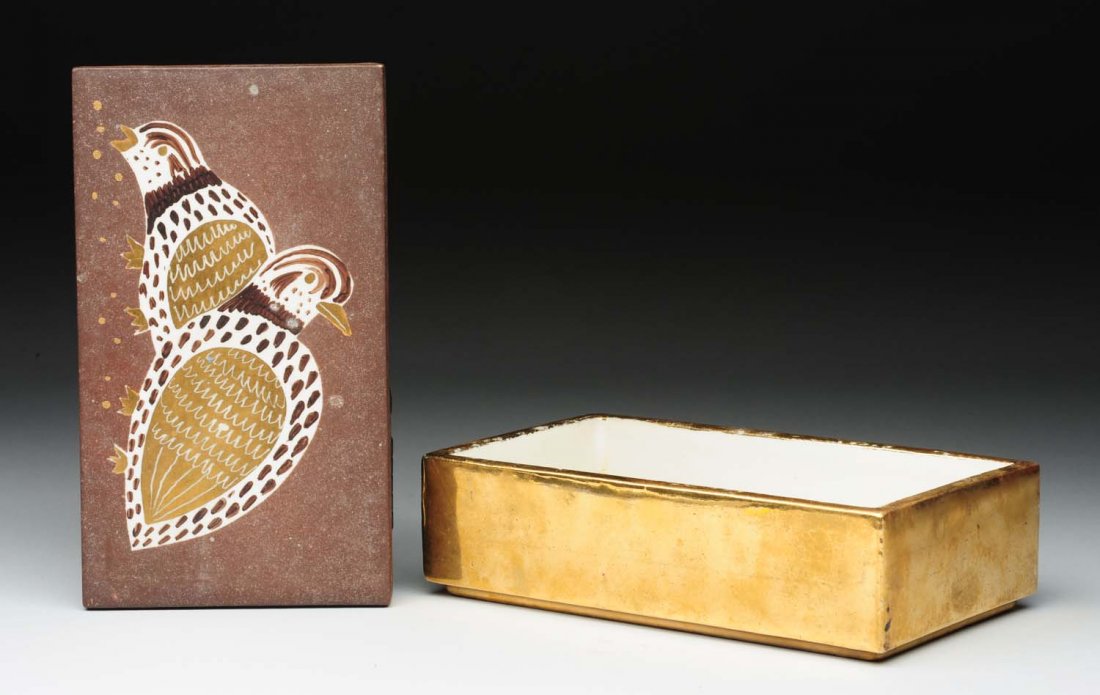 Waylande Gregory Porcelain Box. (1 of 5)