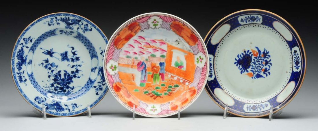 Lot Of 3: Early Chinese Plates. (1 of 1)