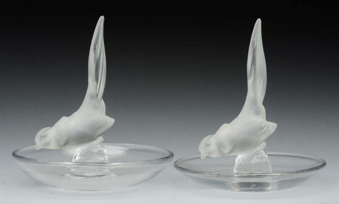 Lot of 2: Lalique Ring Holders. (1 of 2)
