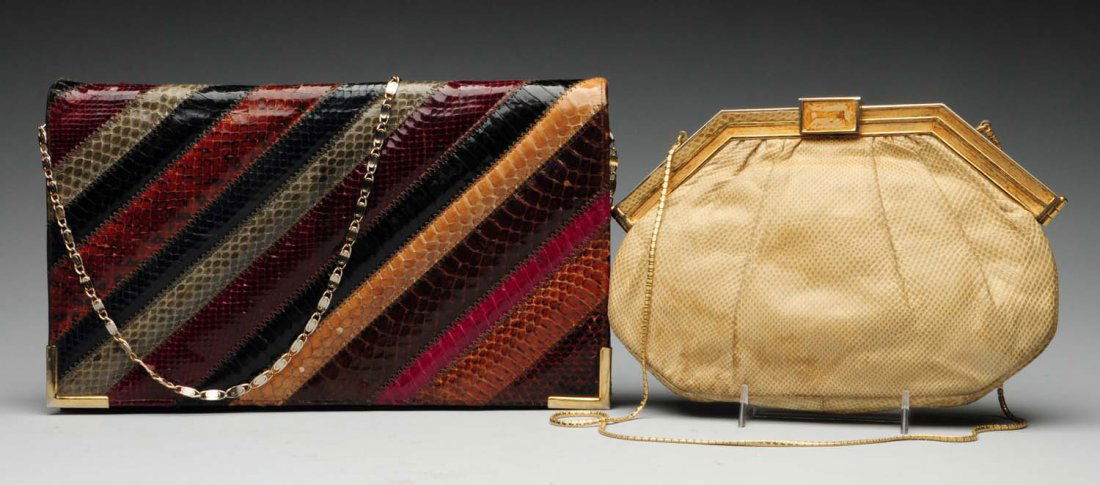 Lot Of 2: Large Leather Clutch & Purse. (1 of 1)