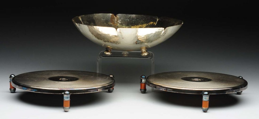 Lot Of 3: Silver Plated Pieces. (1 of 1)