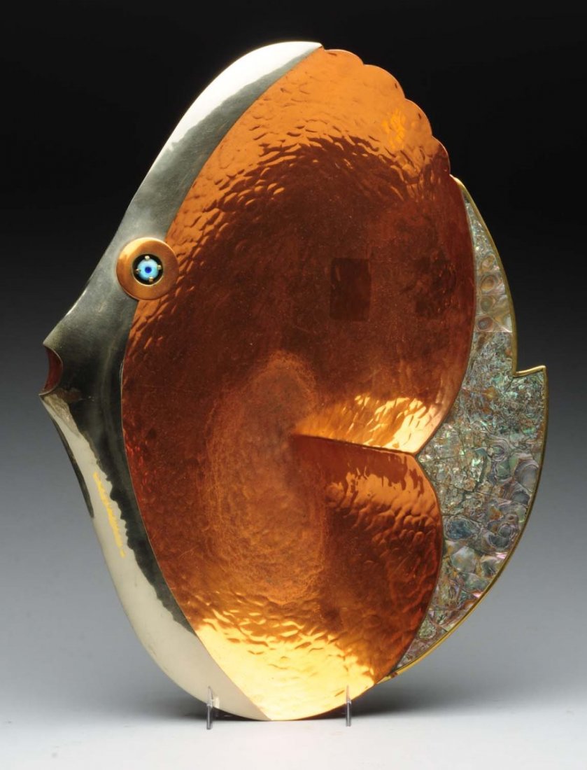 Mexican Mixed Metals Fish Bowl. (1 of 3)
