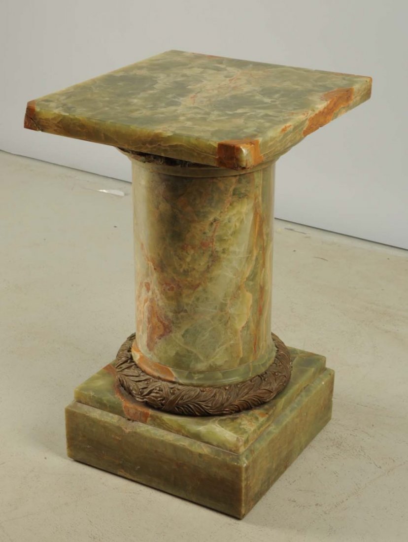 French Bronze & Onyx Pedestal. (1 of 2)