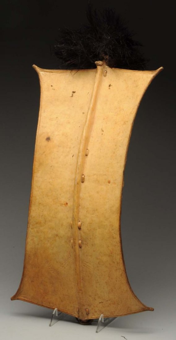 Unique Animal Skin Tribal Shield. (1 of 2)