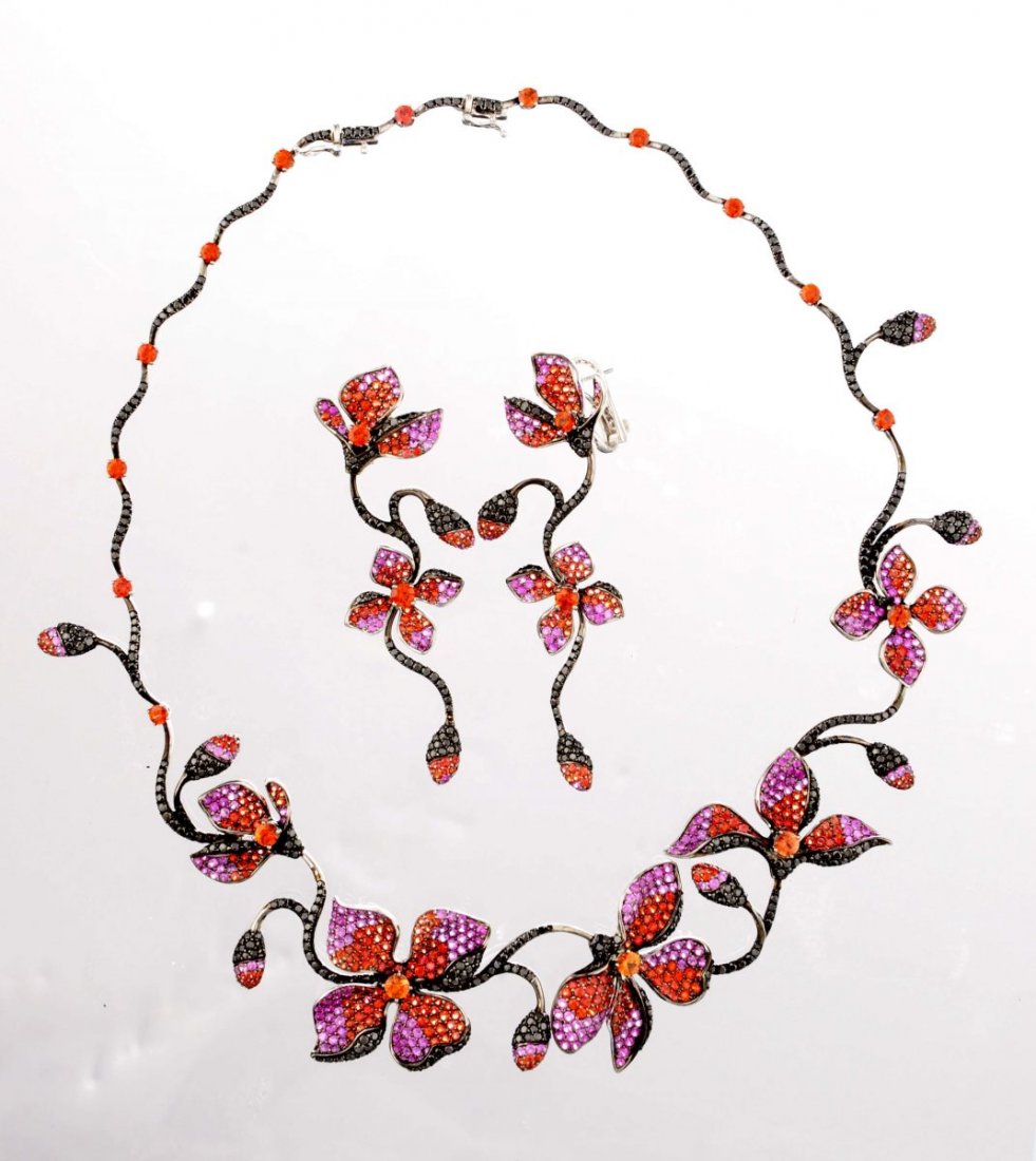 A Gem Set And Black Diamond Suite. (1 of 1)