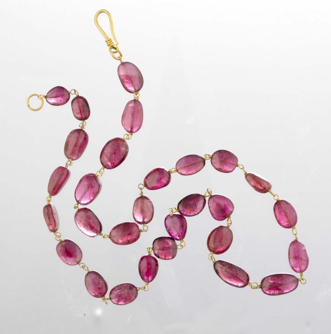 A Rubilite Bead Necklace. (1 of 1)