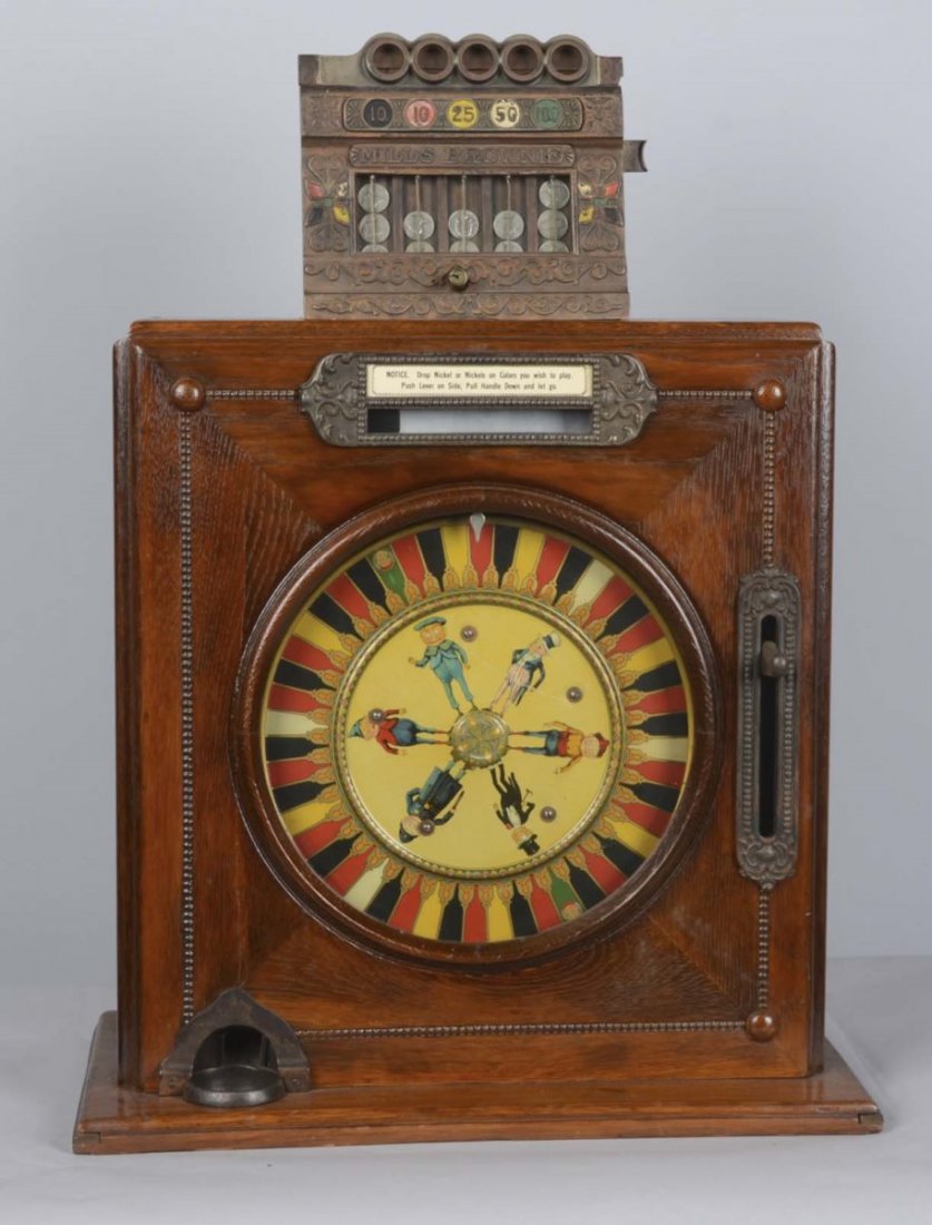 5¢ Mills Brownie Payout One Wheeler Slot Machine