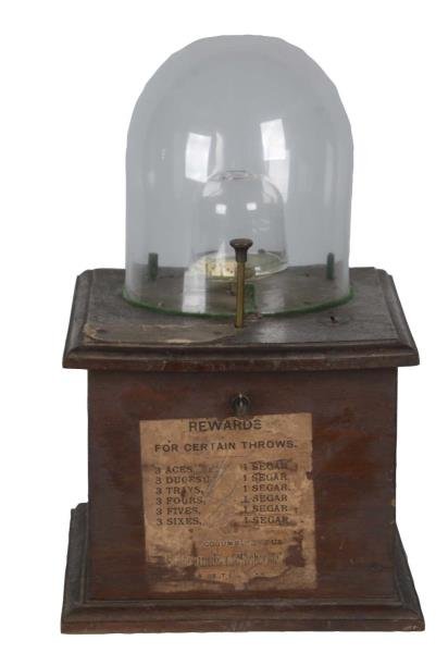 Early 1¢ Double Domed Pope Dice Machine (1 of 4)