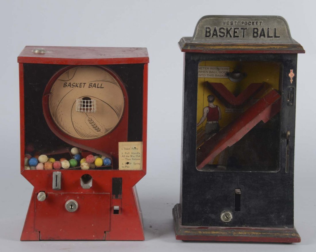 Lot Of 2: 1¢ Basketball Flip Ball Counter Games (1 of 10)