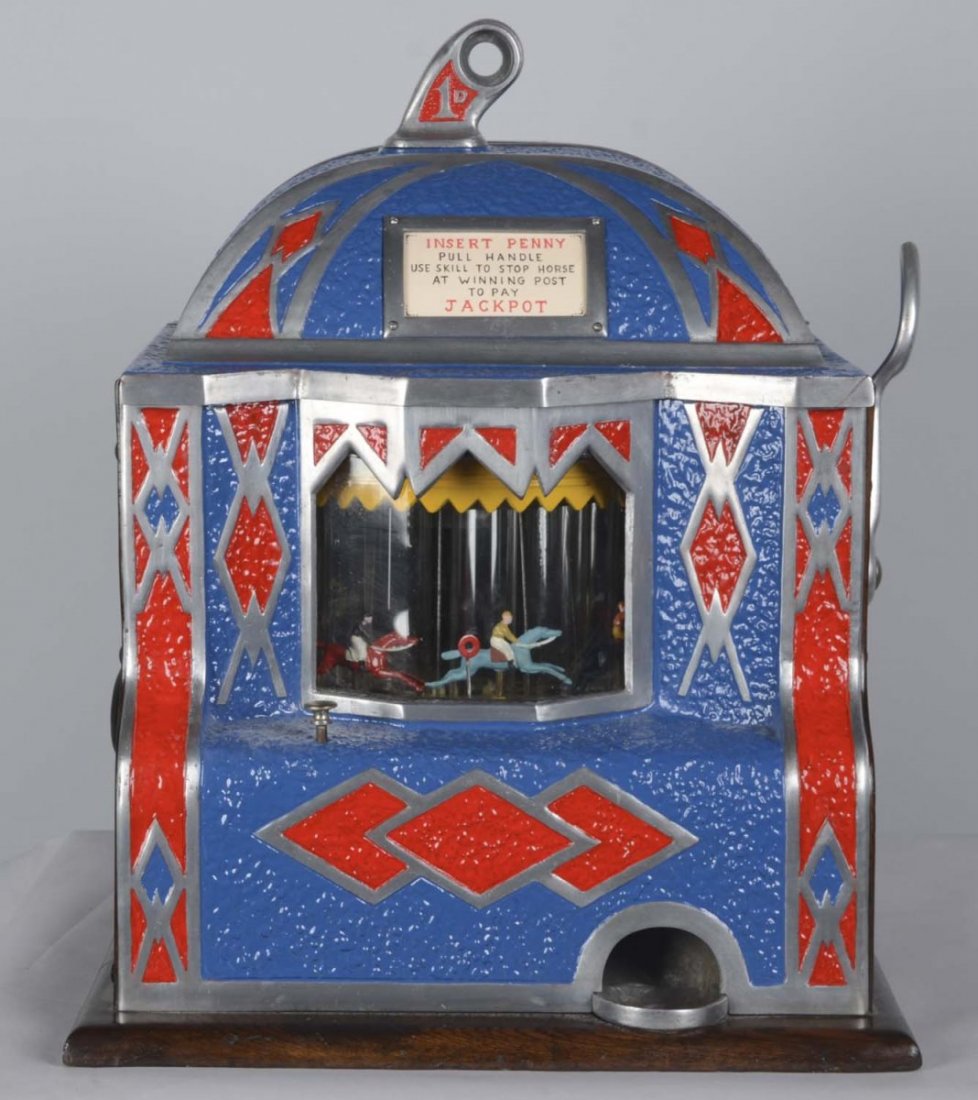 Rare English Jackpot Horse Race Machine (1 of 6)