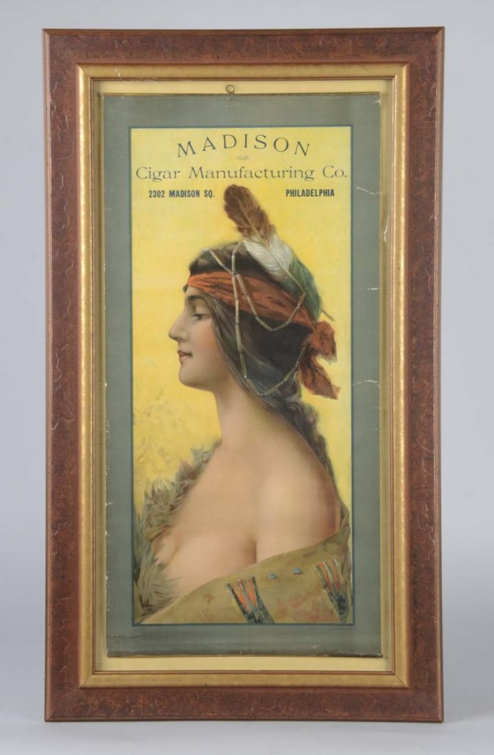 Madison Cigar Co. Advertising Poster In Frame (1 of 2)