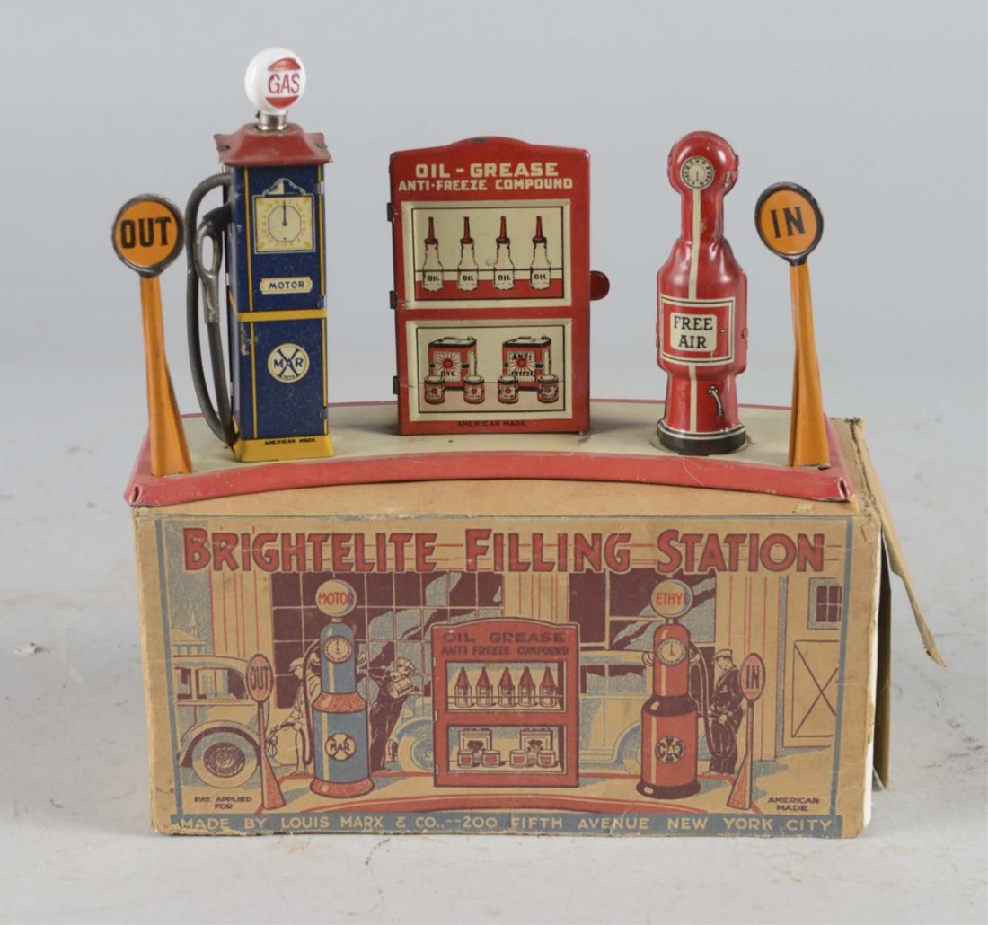 Marx Brightelite Filling Station With Box (1 of 2)