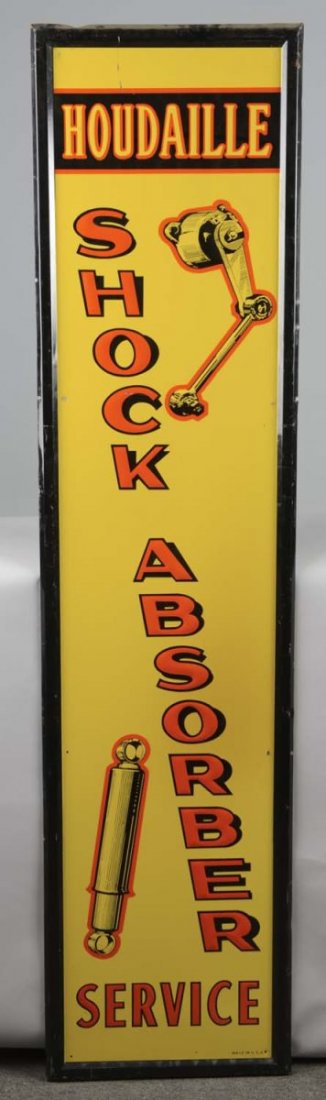 Houdaille Shock Absorber Service Embossed Sign (1 of 2)