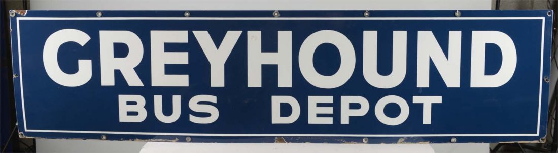 Greyhound Bus Depot Sign (1 of 2)