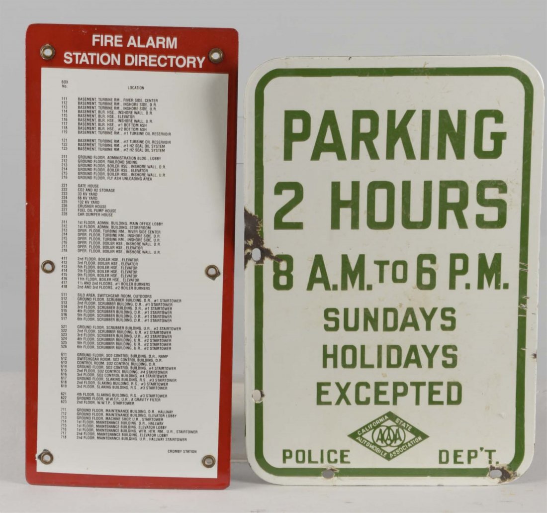 Lot Of 3: Porcelain Signs (1 of 4)