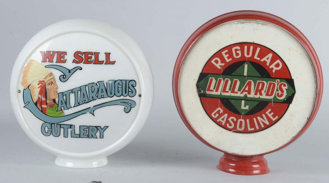 Lot Of 2: Vintage Gas Pump Globes (1 of 2)