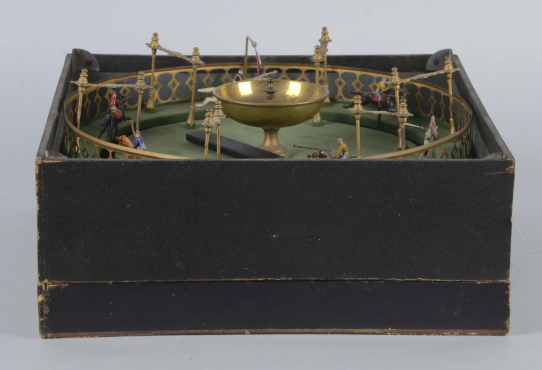 Antique French Jousting Horse Race Game (1 of 2)