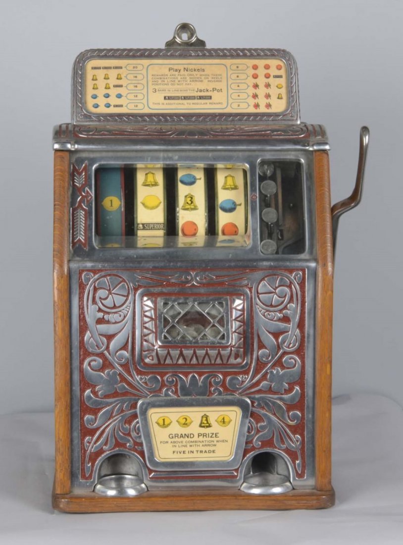 5¢ Caille Superior Jackpot 4-Reel Slot Machine (1 of 4)