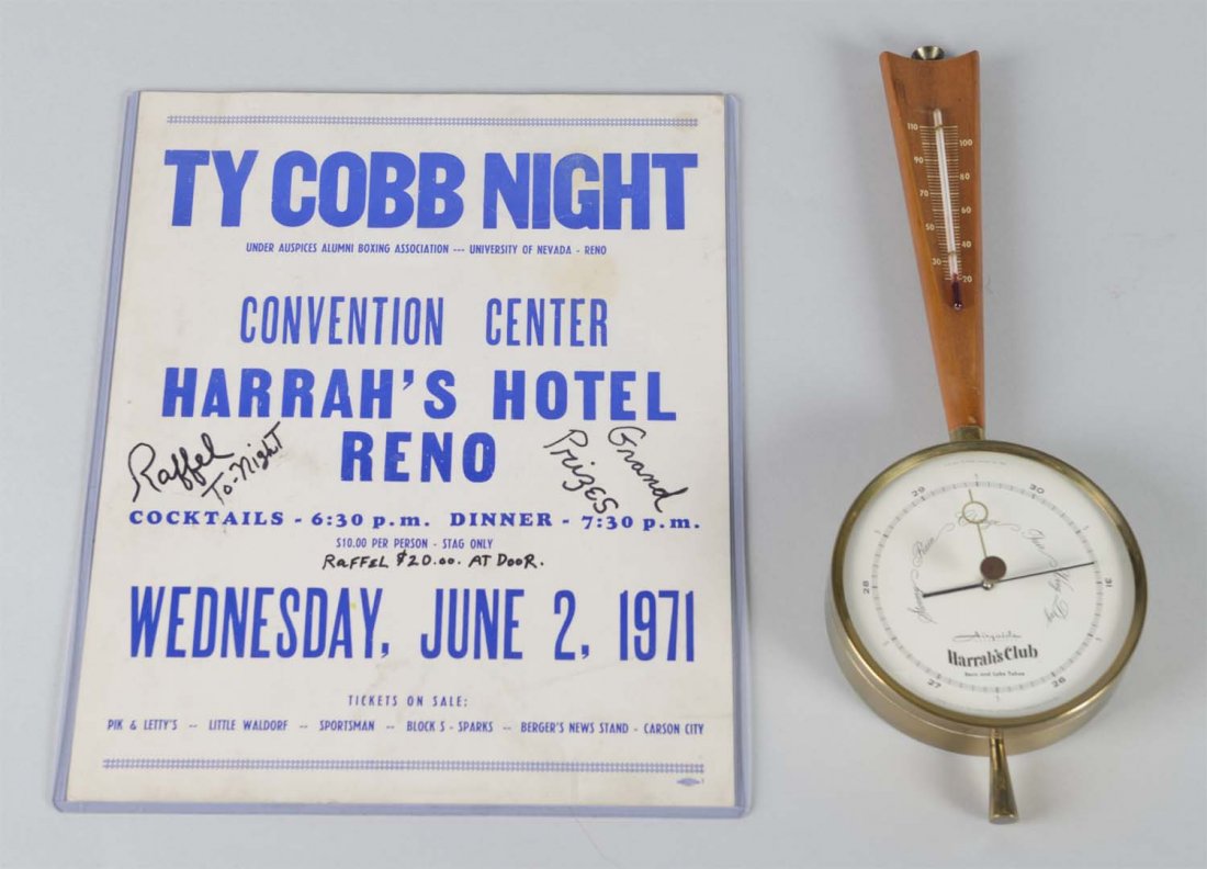 Lot Of 2: Harrah's Hotel Items (1 of 2)