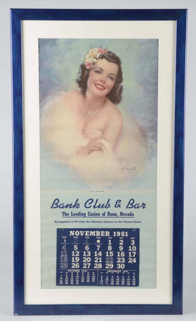 Bank Club & Bar Advertising Pinup Calendar (1 of 1)