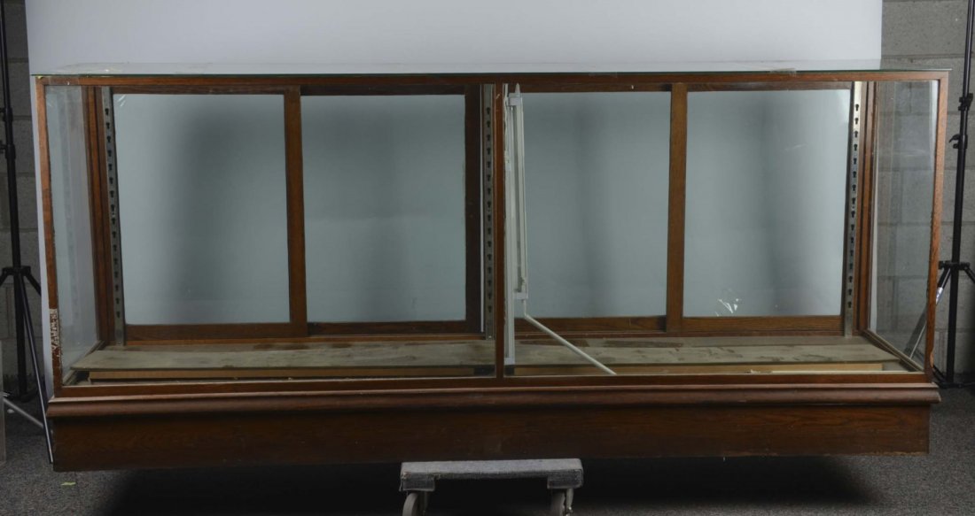 Large Wood & Glass Floor Display Case (1 of 2)