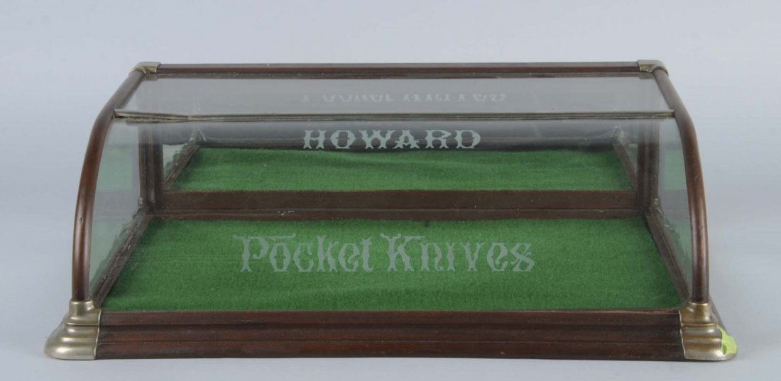 Wood & Glass Store Pocket Knife Display Case (1 of 4)